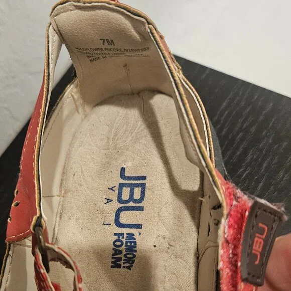 Mary Jane, Vegan Upper, Red JBU by Jambu Wildflower Encore size 7M - Picture 15 of 15